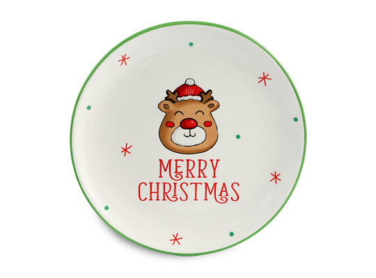 Plate KOOPMAN AZD503170 PLATE CHRISTMAS 242MM 4ASS (072205)