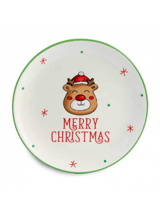 Plate KOOPMAN AZD503170 PLATE CHRISTMAS 242MM 4ASS (072205)