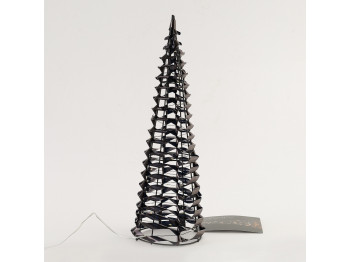 Новогодные декоративные аксессуары KOOPMAN CONE 40CM BLACK MICRO LED (AMZ112600)