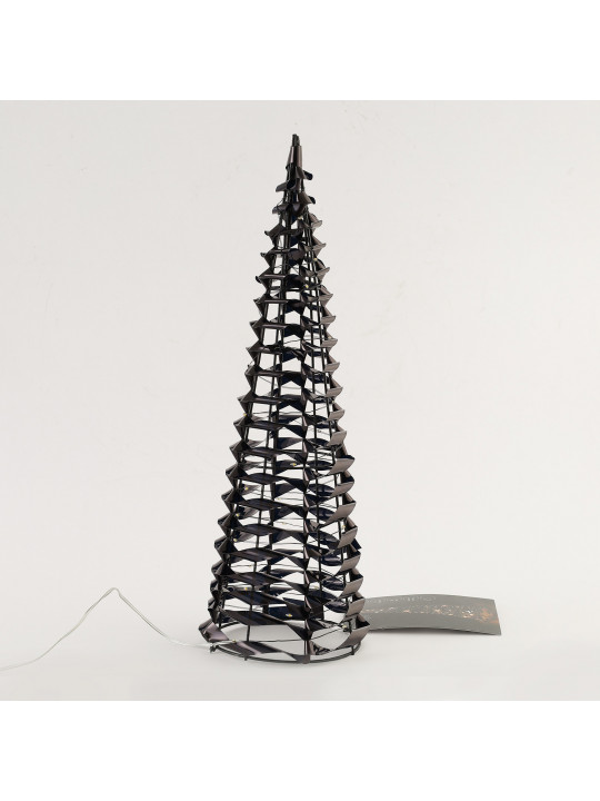 Ամանորյա դեկորատիվ առարկաներ KOOPMAN CONE 40CM BLACK MICRO LED (AMZ112600)