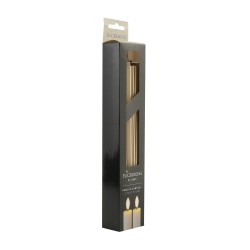 Свеча KOOPMAN DINNER CANDLE S2 25CM GOLD (185653) (AWL101510)