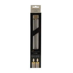 Свеча KOOPMAN DINNER CANDLE S2 25CM SILVER (183963) (AWL101710)