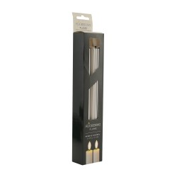 Свеча KOOPMAN DINNER CANDLE S2 25CM SILVER (183963) (AWL101710)