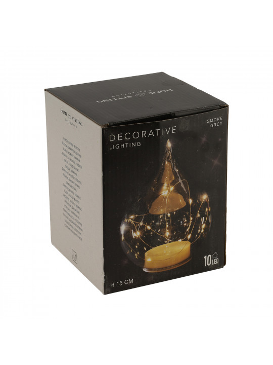 Новогодные декоративные аксессуары KOOPMAN DROP TABLE DECORATION LED 15CM (223218) (AAB200200)