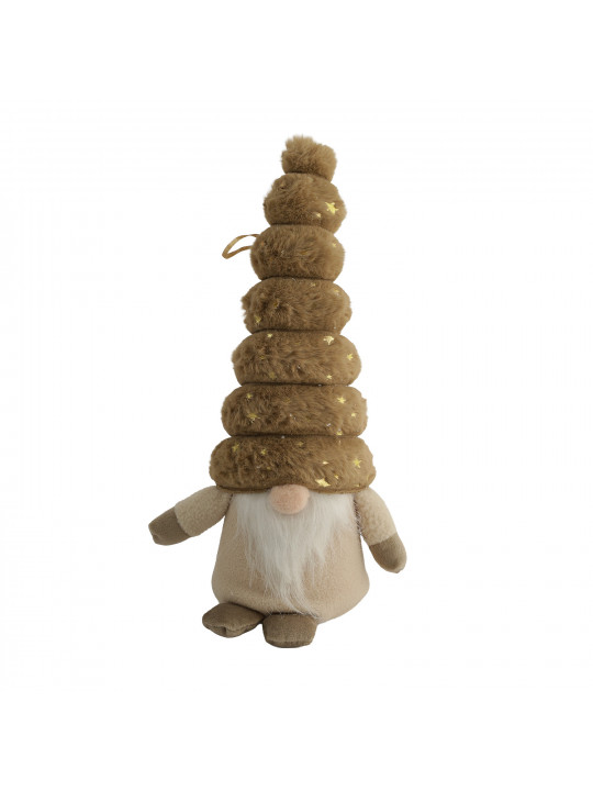 Новогодные декоративные аксессуары KOOPMAN GNOME HANGDECO 32CM 3ASS BROWN (052788) (ANM222360)