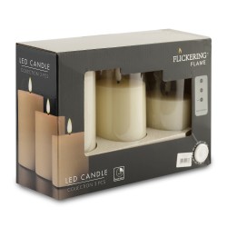 Свеча KOOPMAN LED CANDLE SET OF 3PCS IVORY (175531) (AWL100230)