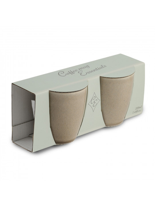 Բաժակների հավաքածու KOOPMAN Q99000340 MUG STONEWARE 220ML 6ASS CLR (483575)