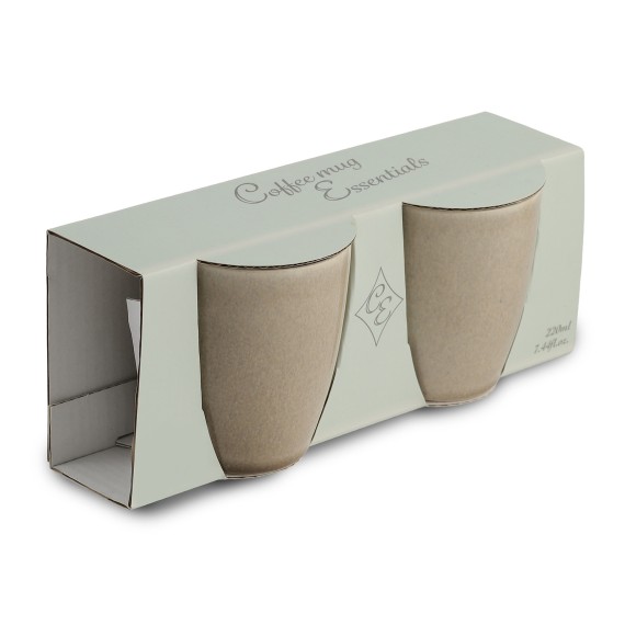 Cups set KOOPMAN Q99000340 MUG STONEWARE 220ML 6ASS CLR (483575)