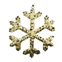 N/y decorate objects KOOPMAN SNOWFLAKE 50CM 50 LED GOLD (AMZ112360)