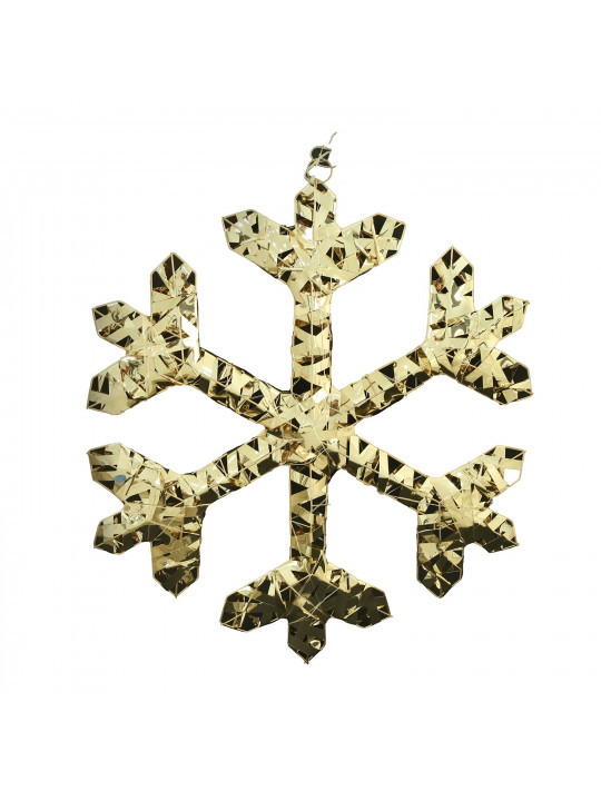 Ամանորյա դեկորատիվ առարկաներ KOOPMAN SNOWFLAKE 50CM 50 LED GOLD (AMZ112360)