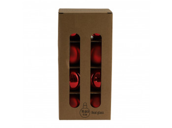 Ամանորյա դեկորատիվ առարկաներ KOOPMAN XMAS BALL 60MM SET 16PC RED (598712) (ARB200420)