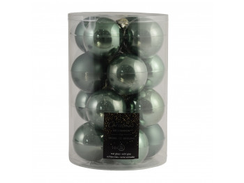 Новогодные декоративные аксессуары KOOPMAN XMAS BALL 80MM S16 GREEN (197441) (ARB105120)