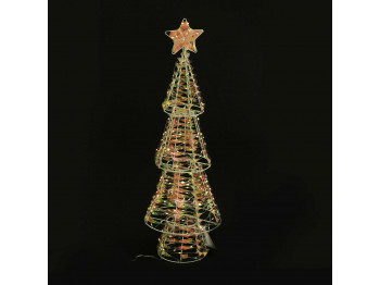 Ամանորյա դեկորատիվ առարկաներ KOOPMAN XMAS TREE 68CM 80LED RAINBOW (214681) (AMZ112570)