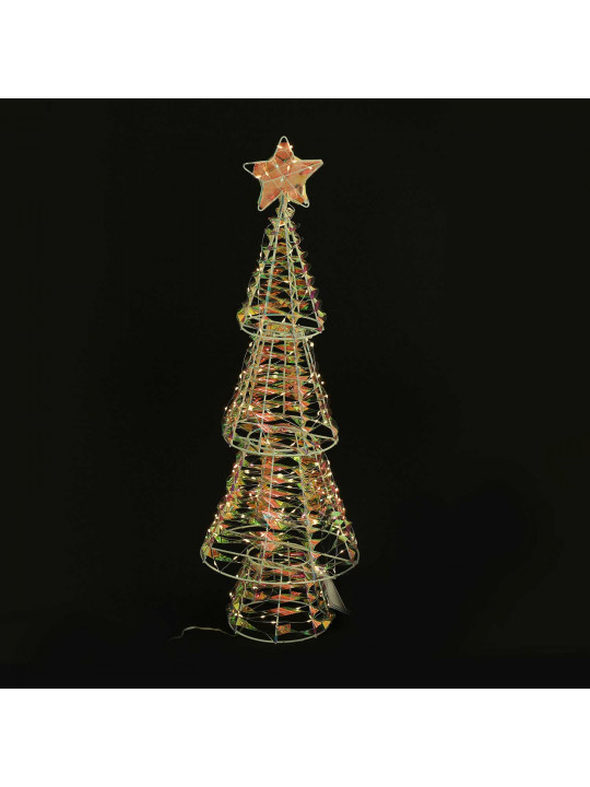 Ամանորյա դեկորատիվ առարկաներ KOOPMAN XMAS TREE 68CM 80LED RAINBOW (214681) (AMZ112570)