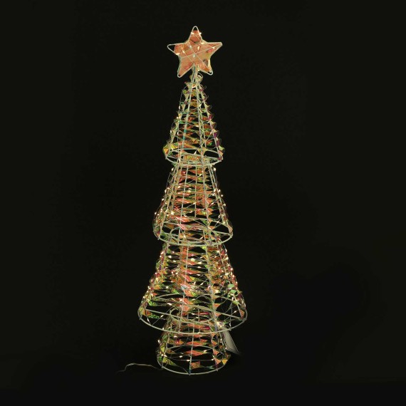 Ամանորյա դեկորատիվ առարկաներ KOOPMAN XMAS TREE 68CM 80LED RAINBOW (214681) (AMZ112570)