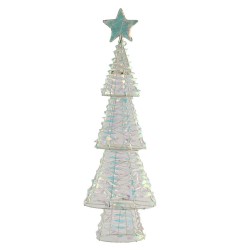Ամանորյա դեկորատիվ առարկաներ KOOPMAN XMAS TREE 68CM 80LED RAINBOW (214681) (AMZ112570)