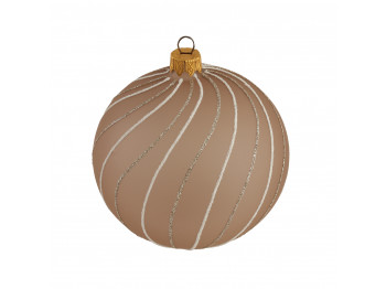 N/y decorate objects KOOPMAN XMASBALL WITH SWIRLS 10MM 3ASS (269698) (AVG120170)