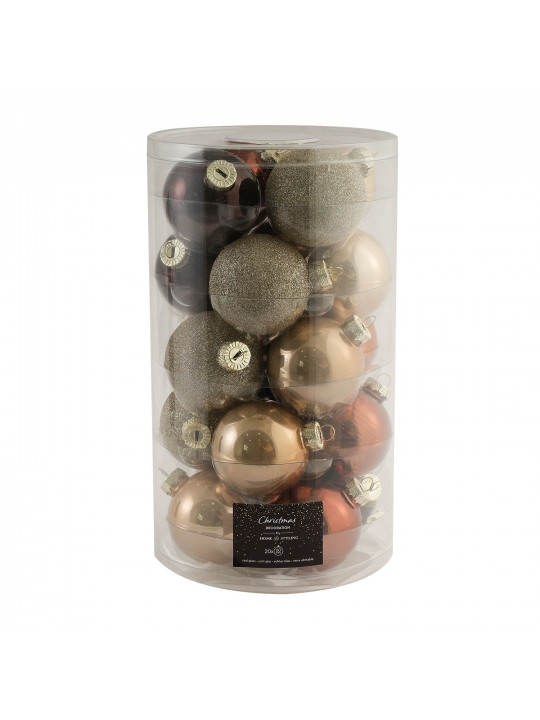 Ամանորյա դեկորատիվ առարկաներ KOOPMAN XMASS BALL 60MM S20 AMBER (534345) (ARB104130)