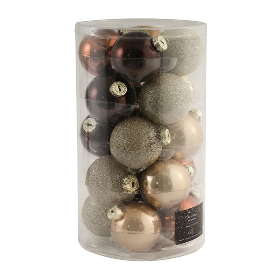 Новогодные декоративные аксессуары KOOPMAN XMASS BALL 60MM S20 AMBER (534345) (ARB104130)