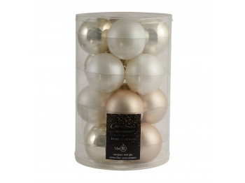 N/y decorate objects KOOPMAN XMASS BALL 80MM S16 3ASS CLR (534543) (ARB105160)