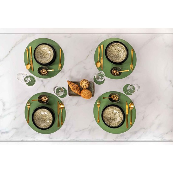 Table runner TISECO ZZ0474GREEN TOGO ROUND 38CM 