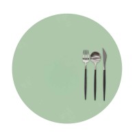 Table runner TISECO ZZ0474GREEN TOGO ROUND 38CM 