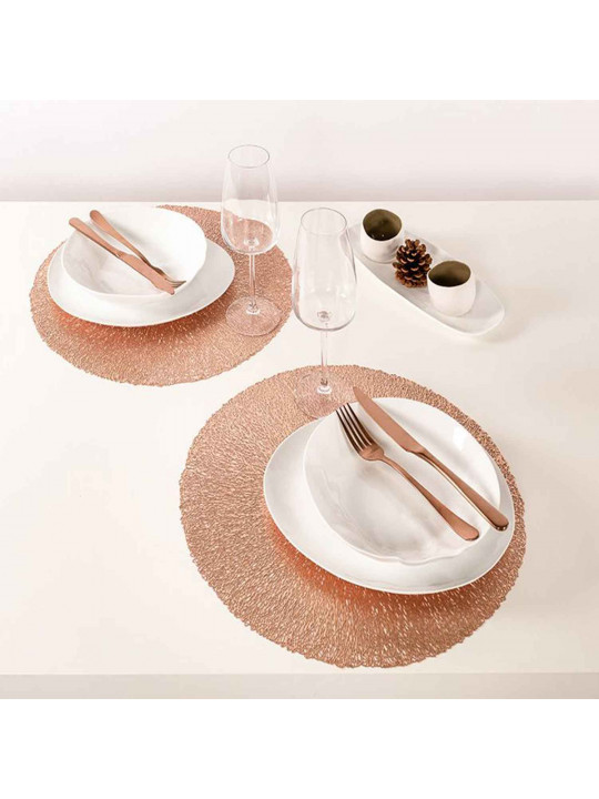 Սպասքի տակդիր TISECO ZZ0534ROSEGOLD CAPELINNI  ROUND 38CM 