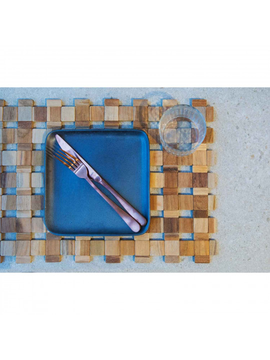 Սպասքի տակդիր TISECO ZZ0569 TEAK WOOD IPM083 NATURAL 30x45CM 