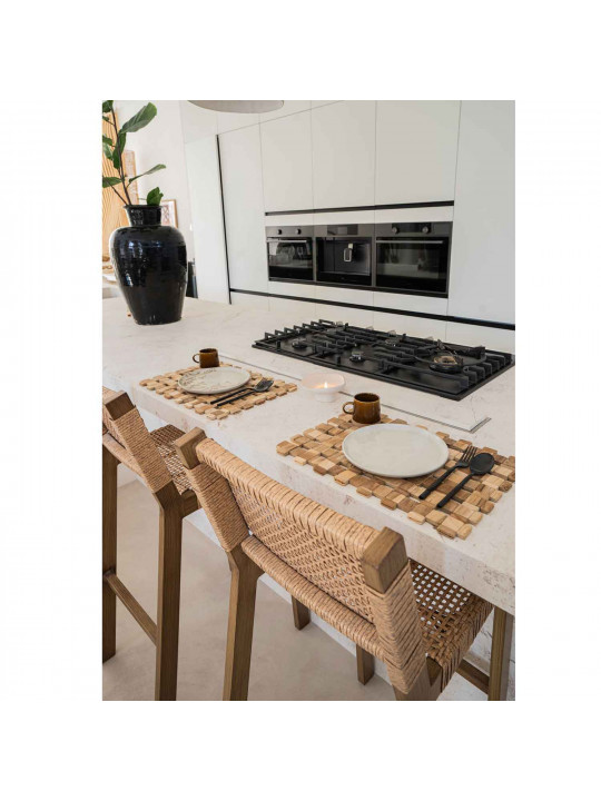 Սպասքի տակդիր TISECO ZZ0569 TEAK WOOD IPM083 NATURAL 30x45CM 