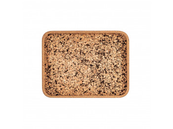 Սկուտեղ TISECO ZZ0576COAL/1102 QUERCO CORK RECTANGLE 42x32CM 