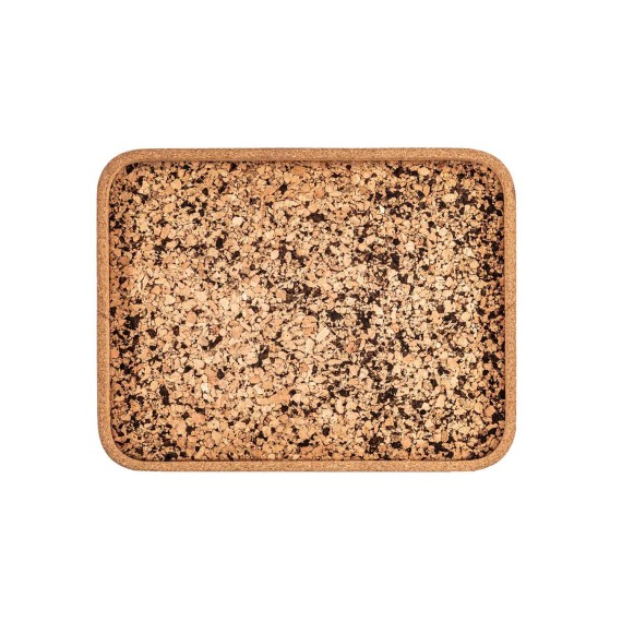 Поднос TISECO ZZ0576COAL/1102 QUERCO CORK RECTANGLE 42x32CM 