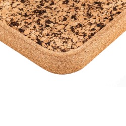 Tray TISECO ZZ0576COAL/1102 QUERCO CORK RECTANGLE 42x32CM 