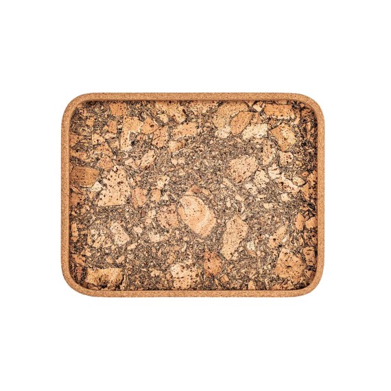 Поднос TISECO ZZ0576EARTH/3106 QUERCO CORK RECTANGLE 42x32CM 