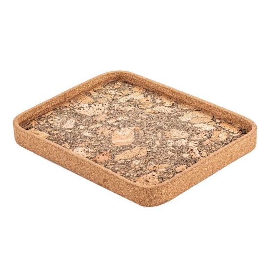 Поднос TISECO ZZ0576EARTH/3106 QUERCO CORK RECTANGLE 42x32CM 