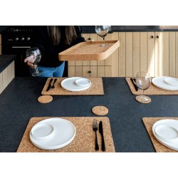 Tray TISECO ZZ0576GRAIN/2111 QUERCO CORK RECTANGLE 42x32CM 