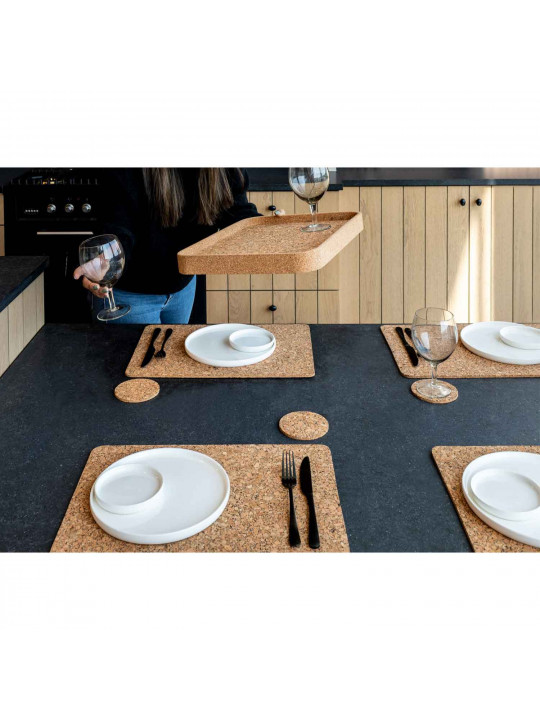 Սկուտեղ TISECO ZZ0576GRAIN/2111 QUERCO CORK RECTANGLE 42x32CM 