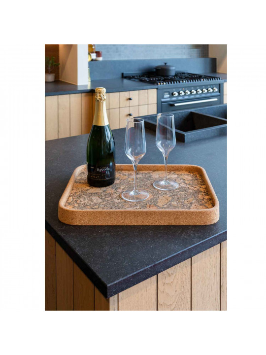 Սկուտեղ TISECO ZZ0576ROCK/1108 QUERCO CORK RECTANGLE 42x32CM 