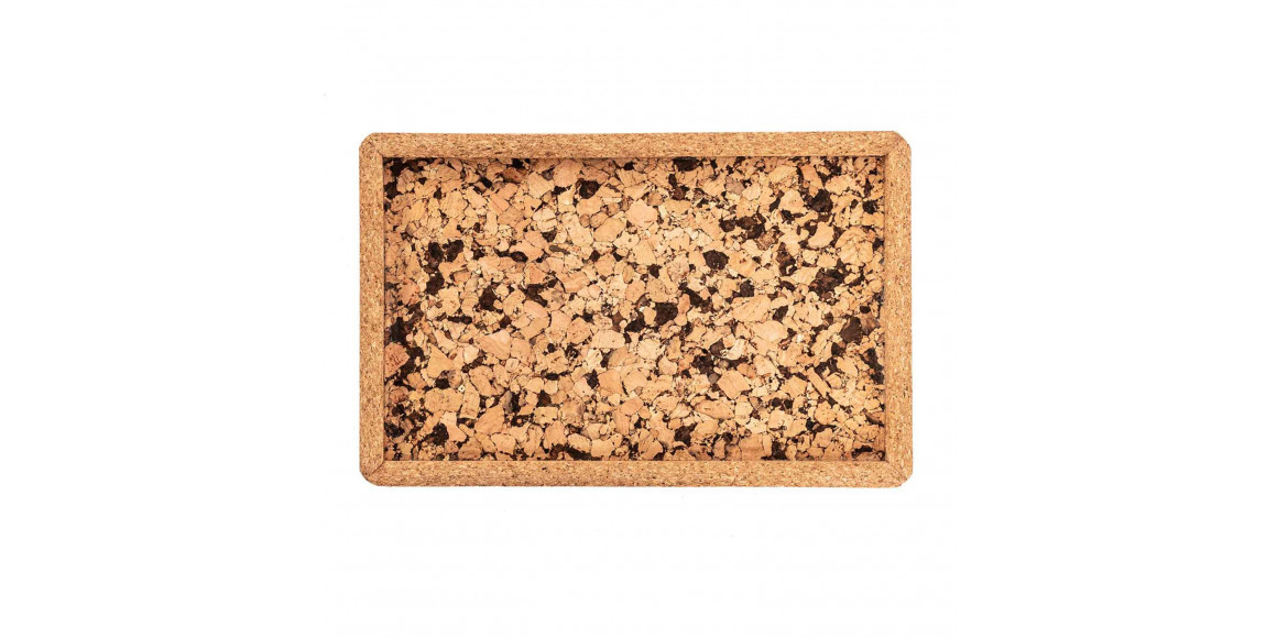 Tray TISECO ZZ0579COAL/1102 QUERCO CORK RECTANGLE 22.5x14.5CM 