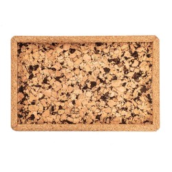 Tray TISECO ZZ0579COAL/1102 QUERCO CORK RECTANGLE 22.5x14.5CM 