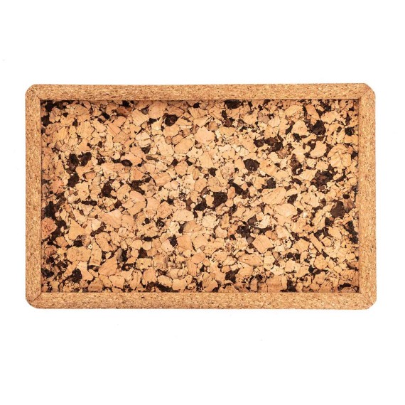 Поднос TISECO ZZ0579COAL/1102 QUERCO CORK RECTANGLE 22.5x14.5CM 