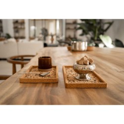 Tray TISECO ZZ0579EARTH/3106 QUERCO CORK RECTANGLE 22.5x14.5CM 