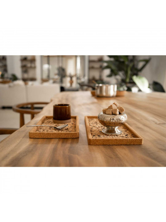 Սկուտեղ TISECO ZZ0579GRAIN/2111 QUERCO CORK RECTANGLE 22.5x14.5CM 
