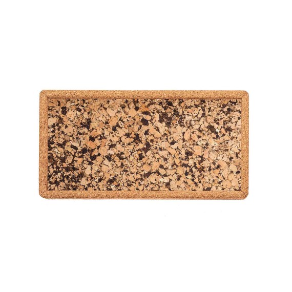 Поднос TISECO ZZ0580COAL/1102 QUERCO CORK RECTANGLE 28x14.5CM 
