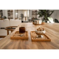 Tray TISECO ZZ0580EARTH/3106 QUERCO CORK RECTANGLE 28x14.5CM 