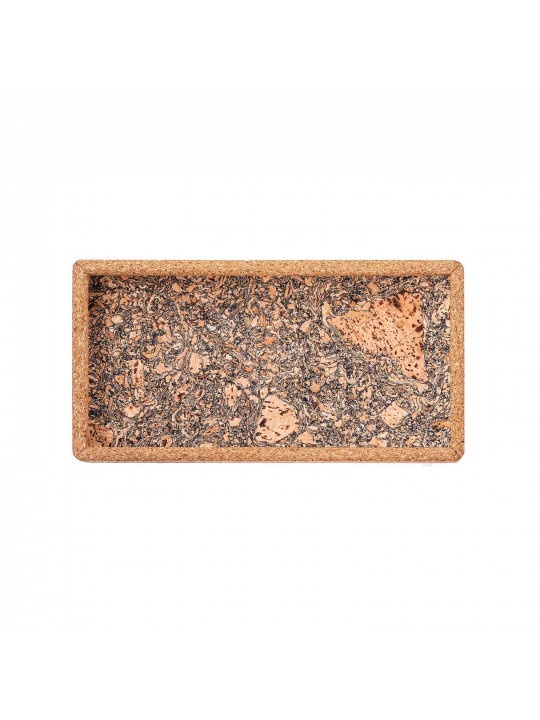 Поднос TISECO ZZ0580EARTH/3106 QUERCO CORK RECTANGLE 28x14.5CM 