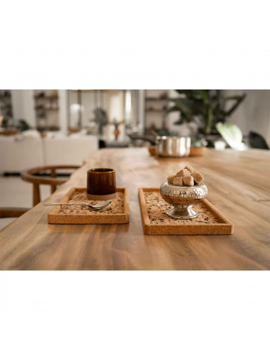 Սկուտեղ TISECO ZZ0580GRAIN/2111 QUERCO CORK RECTANGLE 28x14.5CM 