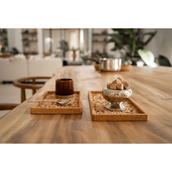 Սկուտեղ TISECO ZZ0580GRAIN/2111 QUERCO CORK RECTANGLE 28x14.5CM 