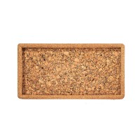 Tray TISECO ZZ0580GRAIN/2111 QUERCO CORK RECTANGLE 28x14.5CM 