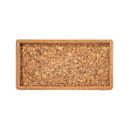 Tray TISECO ZZ0580GRAIN/2111 QUERCO CORK RECTANGLE 28x14.5CM 