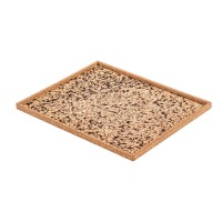 Tray TISECO ZZ0581COAL/1102 QUERCO CORK RECTANGLE 46x36CM 